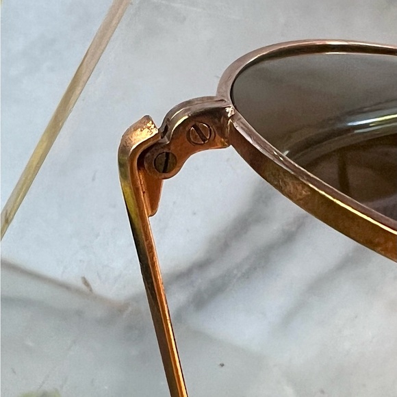 Vintage 60’s round sunglasses with gold frames Made in Japan - Picture 8 of 13